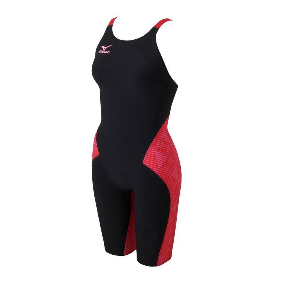 Roupa De Banho Mizuno GX-Sonic III MR Jammer - Mulher - Pretas/Vermelhas - EBRSG2813